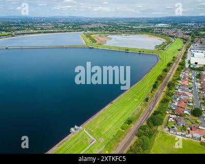 Audenshaw Reservoirs a Denton, Manchester. Foto Stock