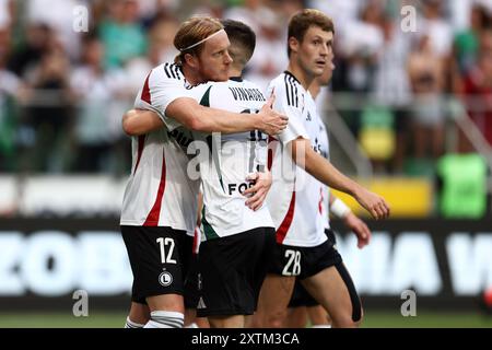 Varsavia, Pologne. 15 agosto 2024. Radovan Pankov di Legia durante la UEFA Conference League, terzo turno di qualificazione, 2° tappa partita di calcio tra Legia Varsavia e Brondby IF il 15 agosto 2024 alla Pepsi Arena di Varsavia, Polonia - foto Piotr Matusewicz/DPPI credito: DPPI Media/Alamy Live News Foto Stock