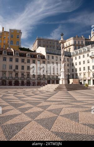 Praca do Municipio nella città di Lisbona in Portogallo in Europa Foto Stock