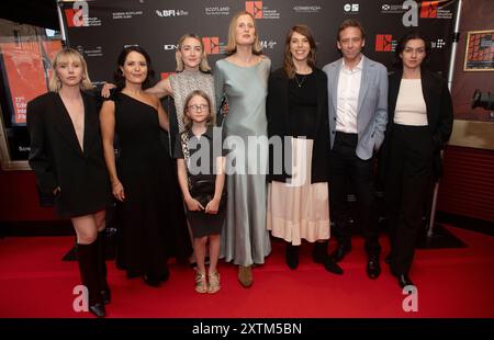 Edimburgo, Regno Unito. , . Festival internazionale del cinema di Edimburgo. Il galà aperto si svolge al Cameo Cinema. Immagine: The outrun, cast Picture Credit: Pako Mera/Alamy Live News Foto Stock