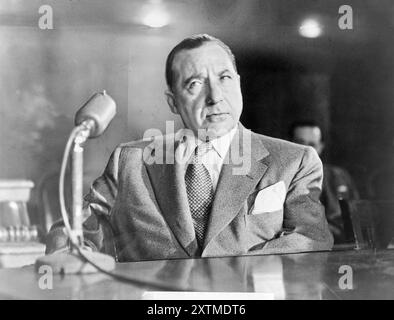 Frank Costello (1891 - 1973), boss italo-americano della famiglia Luciano. Foto Stock