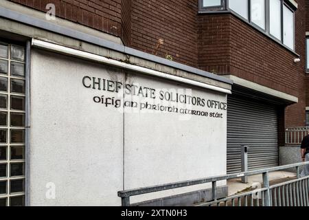 L'esterno del Chief State Solicitors Office in Little Ship Street, Dublino, Irlanda. Foto Stock