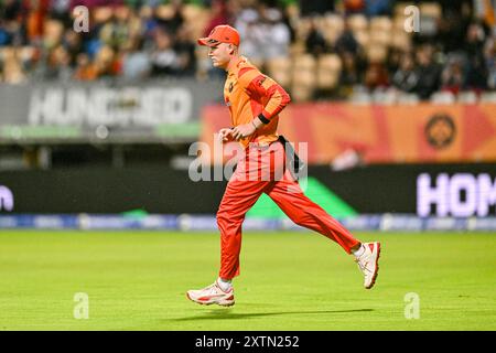 Edgbaston, Birmingham, Regno Unito. 15 agosto 2024. The Hundred Mens Cricket, Birmingham Phoenix contro Manchester Originals; Dan Mousley di Birmingham Phoenix Credit: Action Plus Sports/Alamy Live News Foto Stock