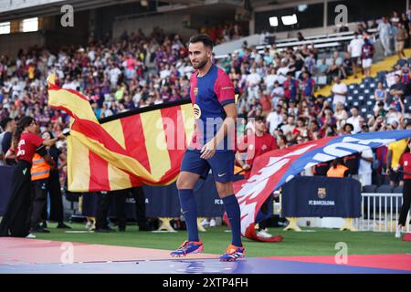 Barcellona, Spagna. 12 agosto 2024. Eric Garcia (Barcellona) calcio: Partita spagnola di "Joan Gamper Cup" tra FC Barcelona 0-3 E Monaco all'Estadi Olimpic Lluis Companys di Barcellona, Spagna. Crediti: Mutsu Kawamori/AFLO/Alamy Live News Foto Stock