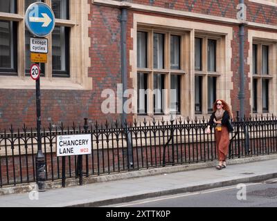 Chancery Lane, nel centro di Londra Foto Stock