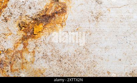vecchio foglio di alluminio deformato. trama o sfondo Foto Stock