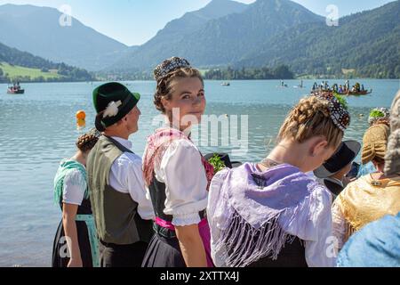 Alt Schliersee Kirchtag , Baviera , Germania Foto Stock
