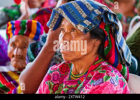 Laboratorio per ostetriche tradizionali, San Bartolome Jocotenango, Guatemala, America centrale Foto Stock