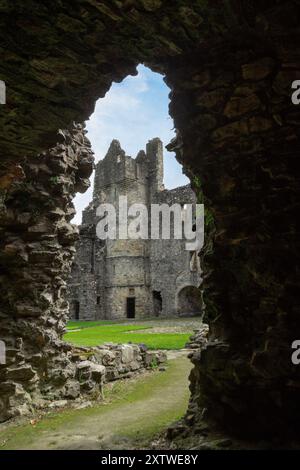 Il castello di Balvenie è un castello in rovina a nord di Dufftown nella regione di Moray in Scozia. Foto Stock