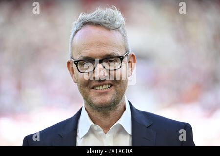 Presidente del Consiglio di amministrazione Alexander Wehrle VfB Stuttgart, ritratto, sorrisi, MHPArena, MHP Arena Stuttgart, Baden-Wuerttemberg, Germania, Europa Foto Stock