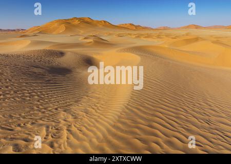 Rub al-Shali, il più grande deserto della terra in Oman, Rub al-Chali, quartiere vuoto di nea, Salalah, Governatorato di Dhofar, Oman, Asia Foto Stock