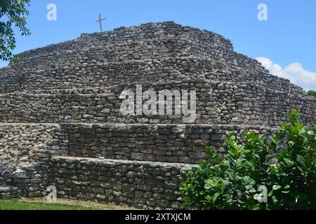 X'cambo, sito archeologico Maya sulla costa dello Yucatan. Foto Stock