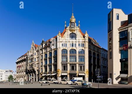 (Copyright Â© Sylvio Dittrich +49 1772156417) Lipsia, ex grandi magazzini Topas', ora Commerzbank Foto Stock