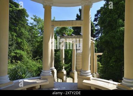 Pergolato greco nell'arboreto di Sochi, Russia, Europa Foto Stock