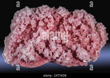 Cristalli di Halite rosa Foto Stock