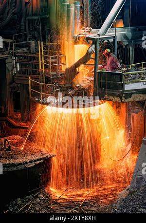 Steel Foundry a Perth Amboy, New Jersey Foto Stock