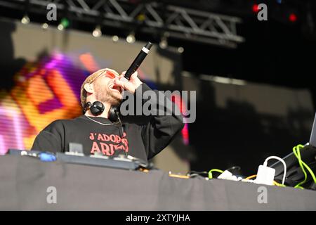 Trentham, Regno Unito, 16 agosto 2024. Nathan Dawe si esibisce al Trentham Live 2024. Crediti: TeeGeePix/Alamy Live News Foto Stock