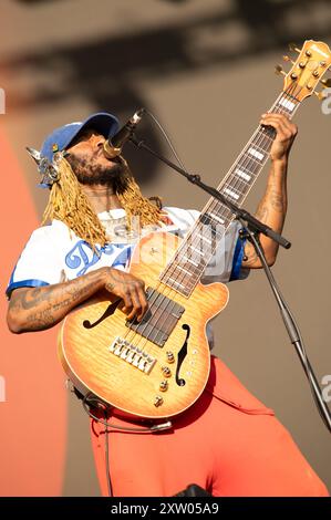 Londra, Regno Unito. 16 agosto 2024. Thundercat si esibisce a All Points East. Cristina Massei/Alamy Live News Foto Stock