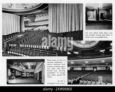 Il nuovo modernizzato LOEW'S CAPITOL THEATER al 1645 di Broadway, New York da piani dell'architetto John J. McNamara dopo la riapertura il 25 dicembre 1959, con YUL BRYNNER e GINA LOLLOBRIGIDA in SOLOMON E il regista di SHEBA King Vidor Edward Small Productions / United Artists Foto Stock