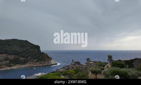 Dettaglio dell'interno del castello Doria a Portovenere. Porto Venere, Italia Foto Stock