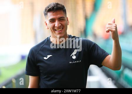 Norwich, Regno Unito. 17 agosto 2024. Marcelino Nunez di Norwich City arriva a Carrow Road prima del match per lo Sky Bet Championship Norwich City vs Blackburn Rovers a Carrow Road, Norwich, Regno Unito, 17 agosto 2024 (foto di Izzy Poles/News Images) a Norwich, Regno Unito, il 17/8/2024. (Foto di Izzy Poles/News Images/Sipa USA) credito: SIPA USA/Alamy Live News Foto Stock