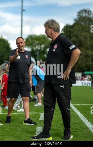 #, GER, SSV Ulm vs. FC Bayern Muenchen, Fussball, DFB Pokal, 1. Runde, Spielzeit 2024/2025, 16.08.2024, Eibner-Pressefoto/Sascha Walther Foto Stock