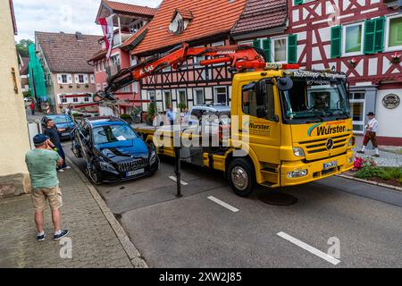 Impressioni della Schäferlauf 2024 a Wildberg, Baden-Württemberg, Germania Foto Stock