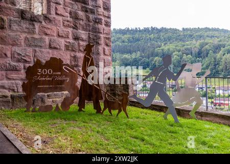 Impressioni della Schäferlauf 2024 a Wildberg, Baden-Württemberg, Germania Foto Stock