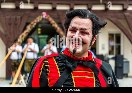 Impressioni della Schäferlauf 2024 a Wildberg, Baden-Württemberg, Germania Foto Stock