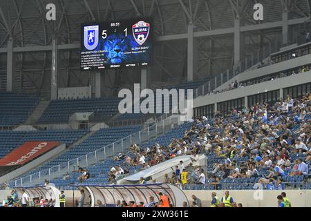 PARTITA DI CALCIO UNIVERSITATEA CRAIOVA VS FC BUZAU , SUPERLIGA ROMANIA , 16.08.2024 Foto Stock