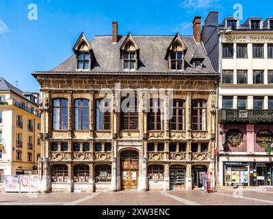 Ancien bureau des finances, vecchi uffici del Tesoriere di Francia per l'amministrazione finanziaria regionale, Place de la Cathédrale, Rouen, Normandia, Francia Foto Stock