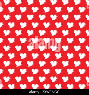 Heart Seamless Pattern, San Valentino Illustrazione Vettoriale