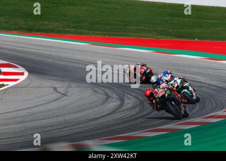 Red Bull Ring, Spielberg, Austria. 17 agosto 2024. 2024 MotoGP d'Austria, giorno di qualificazione; Fabio Quartararo, Johann Zarco durante la gara sprint al MotoGP austriaco Credit: Action Plus Sports/Alamy Live News Foto Stock