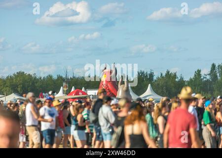 Impressionen von zweiten Festivaltag des Highfield 2024 am Störmthaler SEE Highfield Tag 2 - Impression *** Impression dal secondo giorno del festival di Highfield 2024 al Lago di Störmthal Highfield 2° giorno Impression Foto Stock