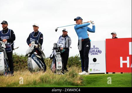 Charley Hull al quinto tee, giorno 3. Foto Stock