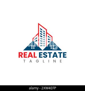 Design del logo Real Estate Illustrazione Vettoriale