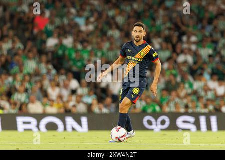Ivan Martin durante la partita di LaLiga EASPORTS tra le squadre del Real Betis Balompie e del Girona FC all'Estadio Benito Villamarin (Maciej Rogowski) Foto Stock