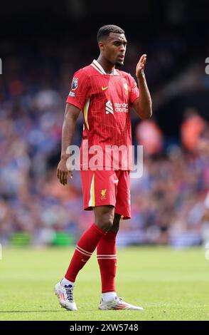 Ipswich, Regno Unito. 17 agosto 2024. Ryan Gravenberch del Liverpool durante la partita di Premier League a Portman Road, Ipswich. Il credito per immagini dovrebbe essere: David Klein/Sportimage Credit: Sportimage Ltd/Alamy Live News Foto Stock