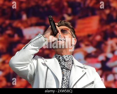 Henley-on-Thames, Regno Unito. 17 agosto 2024. Boyzlife si esibisce sul palco del Rewind South 80s Music Festival 2024. Crediti: Uwe Deffner/Alamy Live News Foto Stock