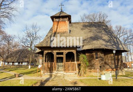 La chiesa Rapciuni nel Museo del Villaggio, Bucarest, Romania. Foto Stock