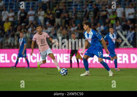 Andrea Cistana del Brescia calcio FC durante il campionato italiano di calcio di serie B tra Brescia calcio FC e Palermo FC a Mario R. Foto Stock