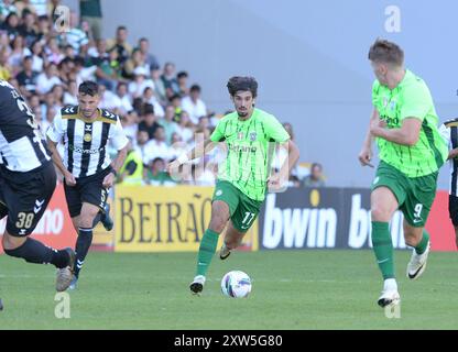 Funchal, Portogallo. 17 agosto 2024. CD Nacional - Sporting CP, dal 2° round della Portugal Betclic League 2024/25, allo Stadio Madeira, TRINCÃO Helder Santos/ASpress Credit: Atlantico Press/Alamy Live News Foto Stock