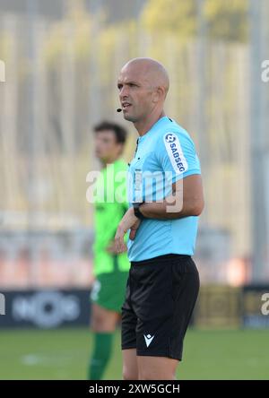 Funchal, Portogallo. 17 agosto 2024. CD Nacional - Sporting CP, dal 2° round della Portugal Betclic League 2024/25, allo Stadio di Madeira, LUIS GODINHO Helder Santos/ASpress Credit: Atlantico Press/Alamy Live News Foto Stock