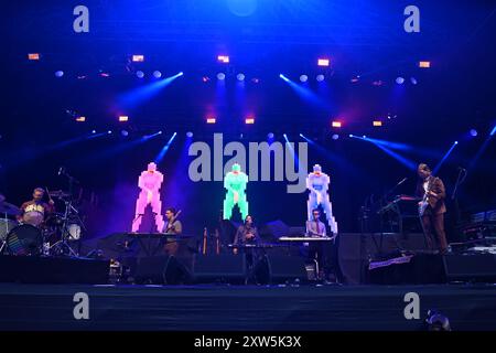 Trentham, Regno Unito. 17 agosto 2024. Servizio pubblico radiotelevisivo: Trentham Live 2024. Crediti: TeeGeePix/Alamy Live News Foto Stock