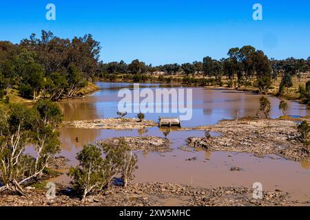 Balonne River a St George Foto Stock