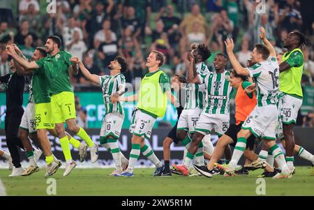 BUDAPEST, UNGHERIA - 17 agosto: OTP BANK LIGA, Ferencvárosi TC - Újpest FC 17.08.2024, OTP Bank Liga, NB I., 4° turno, Budapest, Groupama Arena, MLSZ OTP Bank Liga NB I. credito: Gabriella Barbara Foto Stock