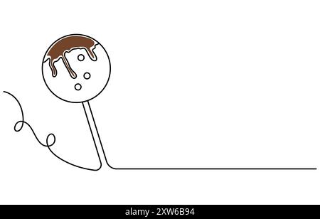 Disegno continuo a una linea 4 luglio Happy Independence Day illustrazione grafica vettoriale a linea singola Illustrazione Vettoriale