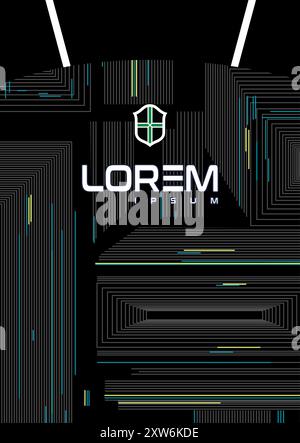 Abbigliamento sportivo di alta qualità Vectors maglia atletica personalizzabile texture maglia da calcio design in maglia per sublimazione Illustrazione Vettoriale