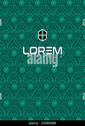 Abbigliamento sportivo di alta qualità Vectors maglia atletica personalizzabile texture maglia da calcio design in maglia per sublimazione Illustrazione Vettoriale