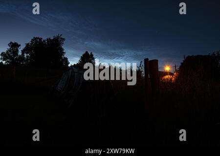 Noctilucent Clouds Foto Stock